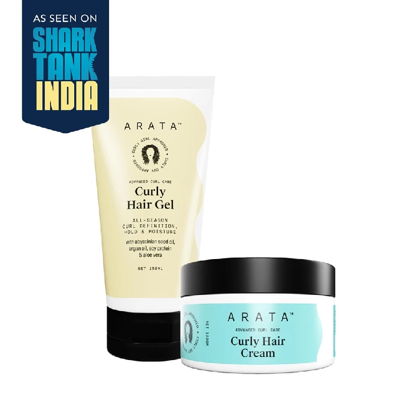 Arata Advanced Curl Care Curly Hair Cream and Advanced Curl Care Curly Hair Gel, Combo of 2-2.webp